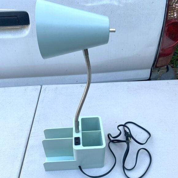 Flexible Organizer Desk Task Lamp with USB Port and Power Receptacle - Picture 2 of 6